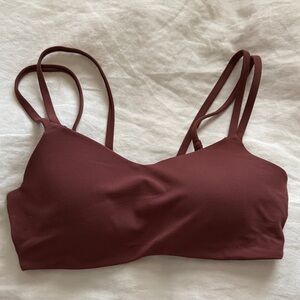 Nike Maroon Double Strap Bralette
